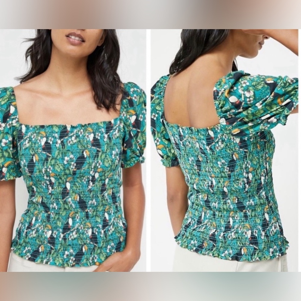 Anthropologie Dolan Left Coast Toucan Top NWOT